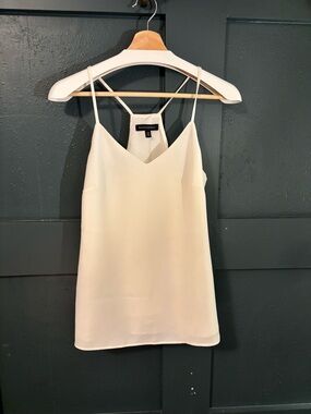 Banana Republic Ivory V-Neck Spaghetti Strap Cami